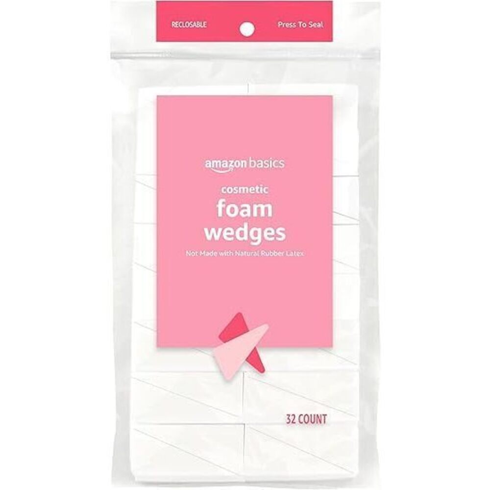 Cosmetic Foam Wedges For Makeup Application And Blending, 32 Count